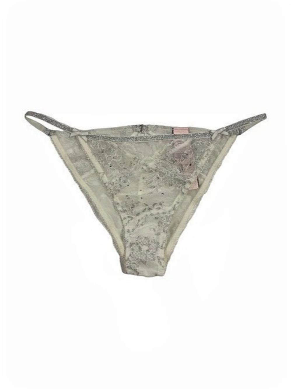 Victoria's Secret Dream Angels Lace Crystal Low-Rise String Bikini Panty | XS |
